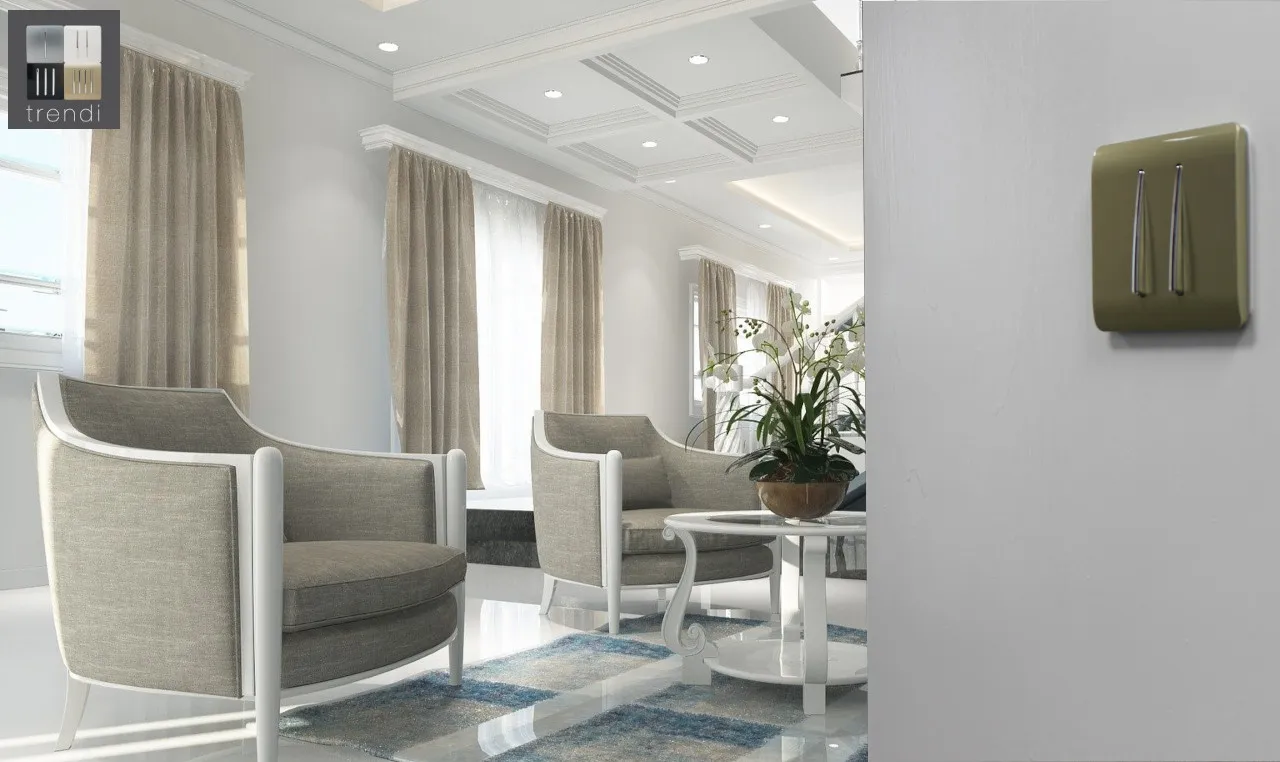 2 Gang 2 Way 10 Amp Rocker Champagne Gold ART-SS4GO  Trendi Champagne Gold